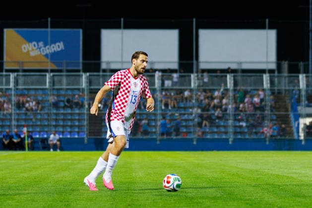 Pre-World cup International Friendly, Länderspiel, Nationalmannschaft 2026 match between Croatia and Slovenia Nikola Vlasic (Croatia 13) seen during Pre-World cup international friendly 2026 football match between Croatia and Slovenia, Stadium Varteks, Varazdin, Croatia 07.06.2026 Copyright: xBEAUTIFULxSPORTS Bosnjakovicx
