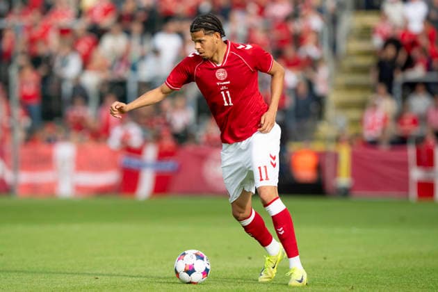 national team, Nationalteam test match: Denmark - Ukraine Denmark s William Osula in action during the international football match between Denmark and Ukraine at Odense Stadium on Sunday, June 7, 2026. (Photo: Bo Amstrup Ritzau Scanpix) , Odense Denmark Mors