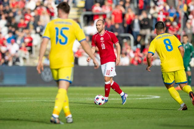 national team, Nationalteam Test Match: Denmark - Ukraine Denmark s Christian Eriksen between Ukraine s Tsygankov and Ruslan Malinovskyi during the international football match between Denmark and Ukraine at Odense Stadium on Sunday, June 7, 2026. (Photo: Bo Amstrup Ritzau Scanpix) , Odense Denmark Mors