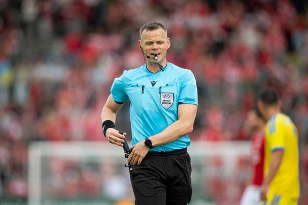 national team, Nationalteam Test Match: Denmark - Ukraine Referee Sigurd Kringstad during the national football match between Denmark and Ukraine at Odense Stadium on Sunday, June 7, 2026. (Photo: Bo Amstrup Ritzau Scanpix) , Odense Denmark Mors