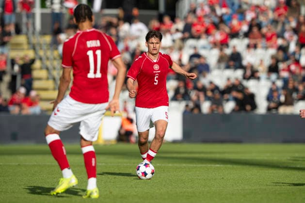 national team, Nationalteam test match: Denmark - Ukraine Denmark s Joakim Maehle in action during the international football match between Denmark and Ukraine at Odense Stadium on Sunday, June 7, 2026. (Photo: Bo Amstrup Ritzau Scanpix) , Odense Denmark Mors