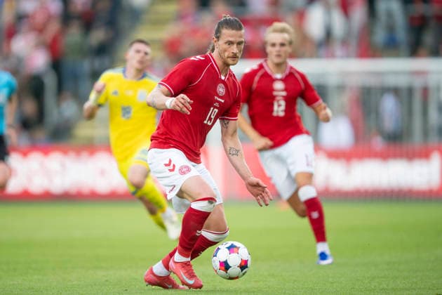 national team, Nationalteam Test Match: Denmark - Ukraine Denmark s Kasper Hoegh in action during the football international match, Länderspiel, Nationalmannschaft between Denmark and Ukraine at Odense Stadium on Sunday, June 7, 2026. (Photo: Bo Amstrup Ritzau Scanpix) , Odense Denmark Mors