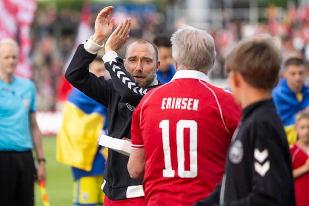 national team, Nationalteam Test Match: Denmark - Ukraine Denmark s Christian Eriksen is honored before his 150th match at the football international match, Länderspiel, Nationalmannschaft between Denmark and Ukraine at Odense Stadium on Sunday, June 7, 2026. (Photo: Bo Amstrup Ritzau Scanpix) , Odense Denmark Mors
