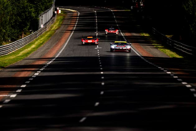24 HEURES DU MANS 2026 - TEST DAY 54 CASTELLACCI Francesco (ita), FLOHR Thomas (sui), RIGON Davide (ita), Vista AF Corse, Ferrari 296 GT3 Evo 54, LM GT3, 50 FUOCO Antonio (ita), NIELSEN Nicklas (dnk), MOLINA Miguel (spa), Ferrari AF Corse, Ferrari 499P 50, Hypercar, action during the Test Day of the 24 Hours of Le Mans 2026, 3rd round of the 2026 FIA World Endurance Championship, on June 7, 2026 on the Circuit des 24 Heures du Mans in Le Mans, France - Le MansFrance  Copyright: xCharlyxLopezx