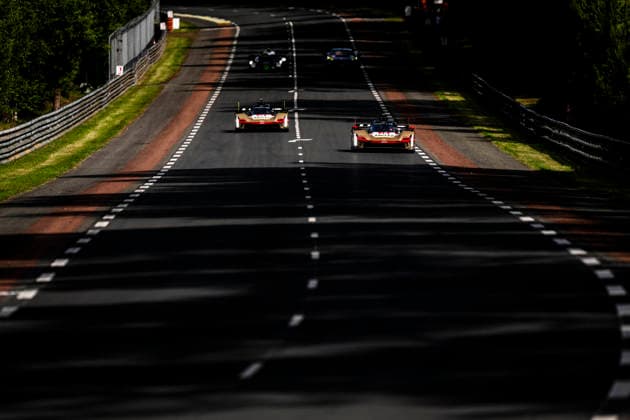 24 HEURES DU MANS 2026 - TEST DAY 12 DELETRAZ Louis (swi), STEVENS Will (gbr), NATO Norman (fra), Cadillac Hertz Team Jota, Cadillac V-Series.R 12, Hypercar, 38 BOURDAIS SÃ bastien (fra), BAMBER Earl (nzl), AITKEN Jack (gbr), Cadillac Hertz Team Jota, Cadillac V-Series.R 38, Hypercar, action during the Test Day of the 24 Hours of Le Mans 2026, 3rd round of the 2026 FIA World Endurance Championship, on June 7, 2026 on the Circuit des 24 Heures du Mans in Le Mans, France - Le MansFrance  Copyright: xCharlyxLopezx