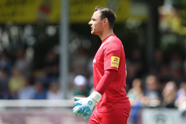 Fussball - Aufstiegsspiel RL SW - FC Eddersheim - FK 03 Pirmasens - 07.06.26, Keeper BENJAMIN REITZ (FKP), -