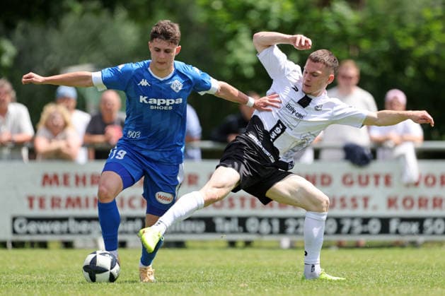 Fussball - Aufstiegsspiel RL SW - FC Eddersheim - FK 03 Pirmasens - 07.06.26, NICO WILTZ (FKP), SIMON LÜDERS (FCE), -