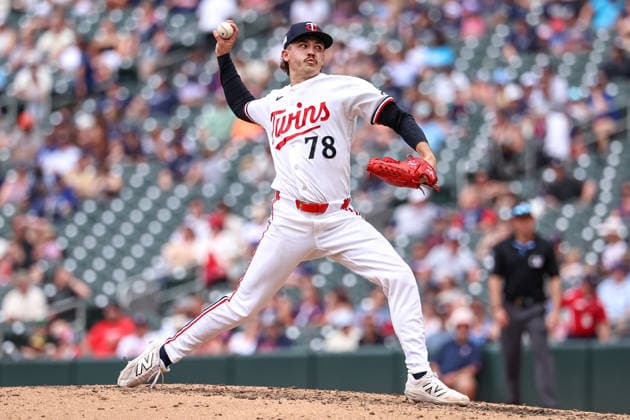 June 7, 2026, Minneapolis, Minnesota, USA: Minnesota Twins pitcher ANDREW MORRIS (78) pitches in the sixth inning during a MLB, Baseball Herren, USA Baseball game between the Kansas City Royals and the Minnesota Twins at Target Field in Minneapolis, Minnesota on June 7th, 2026. The Royals defeated the Twins 6-5. ZUMA Press Wire. Minneapolis USA - ZUMAg254 20260607_zsp_g254_021 Copyright: xStevenxGarciax