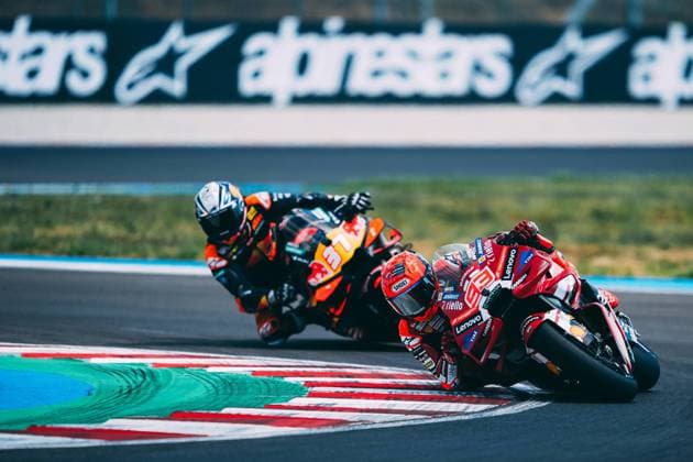 Races of MotoGP Grand Prix of Hungary at the Balaton Park circuit, Balaton, Hungary. June 07 2026 In picture: Marc Marquez and Pedro Acosta Carreras del Gran Premio de MotoGP de Hungria en el Circuito Balaton Park de Balaton, Hungria, 07 de Junio de 2026 POOL MotoGP.com Cordon Press Images will be for editorial use only. Mandatory credit: MotoGP.com Cordon Press Cordon Press 