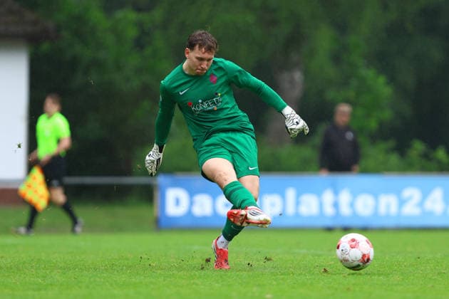 1 Marlon Vogt (Blumenthaler SV) Fußball I Herren I Aufstiegsrunde zur Regionalliga Nord I Saison 2025-2026 I 3. Spiel I Eimsbütteler TV - Blumenthaler SV I 07.06.2026 I A-Platz Heeslingen