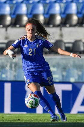 FOOTBALL - FIFA World Cup, WM, Weltmeisterschaft, Fussball - Qualifiers - Italy vs Serbia Photo by IPA ABACAPRESS.COM85455596 - Benedetta Glionna (Italy) during Qualifiers - Italy vs Serbia, FIFA World Cup match in Pisa, Italy, June 05 2026 Pisa Italy Copyright: xIPAxSport ABACAx