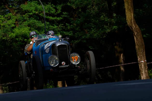 Trofeo Gaburri An Amilcar CGSS Siluro Corsa from 1926 is driven by Severino Arici with co-driver Nicola Arici during the Trofeo Gaburri, a preliminary event of the 1000 Miglia, on June 7, 2026, in Brescia, Italy. Brescia Italy Italy  Copyright: xRichardxMorganox originalFilename:morgano-trofeoga260607_nphEV.jpg