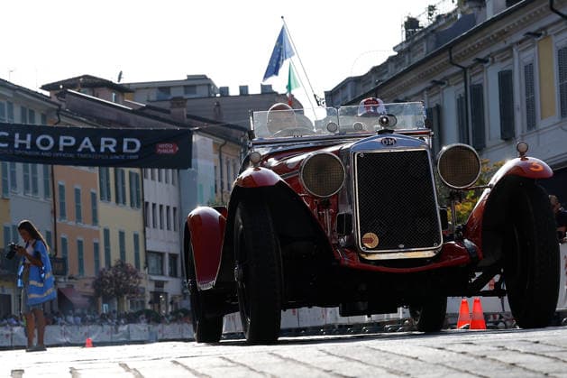 Trofeo Gaburri An O.M. 665 Superba 2200 CM3 from 1927 is driven by Stefano Morbio with co-driver Pasqualino Rinaldi during the Trofeo Gaburri, a preliminary event of the 1000 Miglia, on June 7, 2026, in Brescia, Italy. Brescia Italy Italy  Copyright: xRichardxMorganox originalFilename:morgano-trofeoga260607_np1Zp.jpg