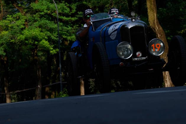 Trofeo Gaburri An Amilcar CGSS Siluro Corsa from 1926 is driven by Severino Arici with co-driver Nicola Arici during the Trofeo Gaburri, a preliminary event of the 1000 Miglia, on June 7, 2026, in Brescia, Italy. Brescia Italy Italy  Copyright: xRichardxMorganox originalFilename:morgano-trofeoga260607_np2ci.jpg