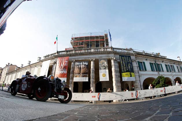 Trofeo Gaburri A Singer Le Mans 1500 from 1934 is driven by Kevin Risotto and co-driver Laura Cima during the Trofeo Gaburri, a preliminary event of the 1000 Miglia, on June 7, 2026, in Brescia, Italy. Brescia Italy Italy  Copyright: xRichardxMorganox originalFilename:morgano-trofeoga260607_npdPP.jpg