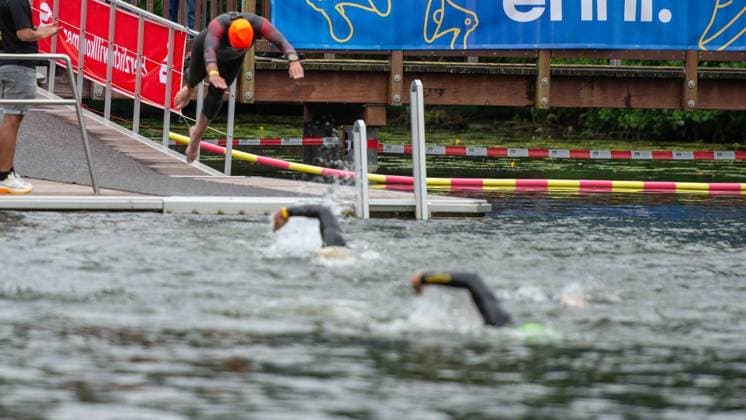Erster Enni-Triathlon Moers - aktualisiert ** NUR FÜR REDAKTIONELLE ZWECKE ** EDITORIAL USE ONLY **<p>, beim ersten Enni-Triathlon am Sonntag, den 07.06.2026, in Moers. Deutschland NRW Moers Copyright: ChristianxCreon