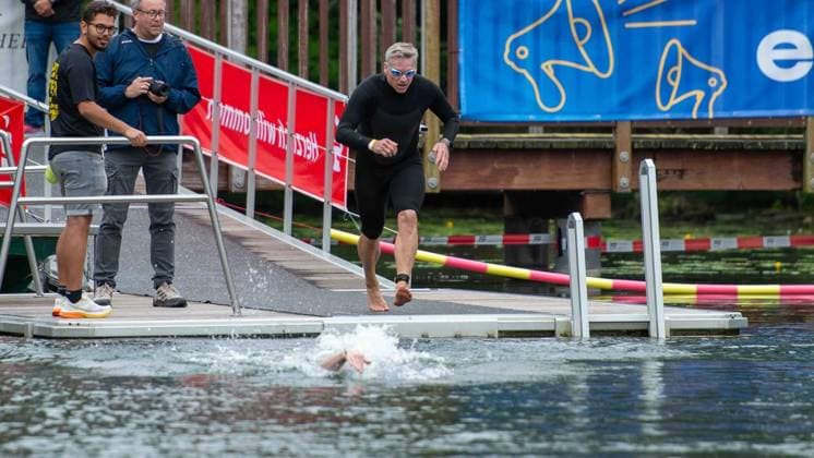 Erster Enni-Triathlon Moers - aktualisiert ** NUR FÜR REDAKTIONELLE ZWECKE ** EDITORIAL USE ONLY **<p>, beim ersten Enni-Triathlon am Sonntag, den 07.06.2026, in Moers. Deutschland NRW Moers Copyright: ChristianxCreon