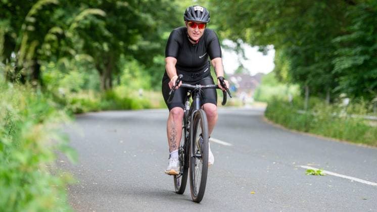 Erster Enni-Triathlon Moers - aktualisiert ** NUR FÜR REDAKTIONELLE ZWECKE ** EDITORIAL USE ONLY **<p>Julia Mones, Altersklasse W 35, beim ersten Enni-Triathlon am Sonntag, den 07.06.2026, in Moers. Deutschland NRW Moers Copyright: ChristianxCreon