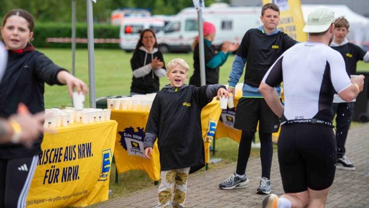 Erster Enni-Triathlon Moers - aktualisiert ** NUR FÜR REDAKTIONELLE ZWECKE ** EDITORIAL USE ONLY **<p>, beim ersten Enni-Triathlon am Sonntag, den 07.06.2026, in Moers. Deutschland NRW Moers Copyright: ChristianxCreon