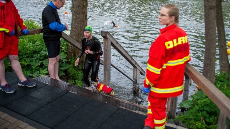 Erster Enni-Triathlon Moers - aktualisiert ** NUR FÜR REDAKTIONELLE ZWECKE ** EDITORIAL USE ONLY **<p>, beim ersten Enni-Triathlon am Sonntag, den 07.06.2026, in Moers. Deutschland NRW Moers Copyright: ChristianxCreon