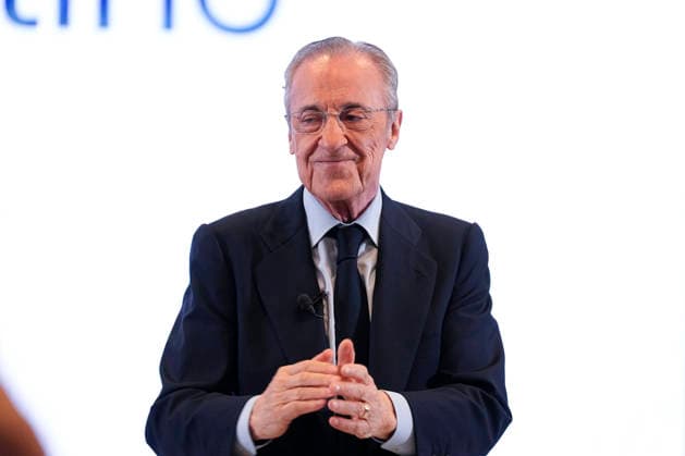 June 8, 2026, Madrid, Madrid, Spain: Florentino Perez attends the Media after winning the Real MadridÃ¢â‚¬â ¢s presidential election day at Eurobuilding Hotel on June 08, 2026 in Madrid, Spain. Presidential Election Day At Real Madrid  - ZUMAa181 20260608_zaa_a181_003 Copyright: xOscarxJ.xBarrosox