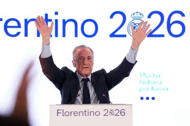 June 8, 2026, Madrid, Madrid, Spain: Florentino Perez attends the Media after winning the Real MadridÃ¢â‚¬â ¢s presidential election day at Eurobuilding Hotel on June 08, 2026 in Madrid, Spain. Presidential Election Day At Real Madrid  - ZUMAa181 20260608_zaa_a181_005 Copyright: xOscarxJ.xBarrosox