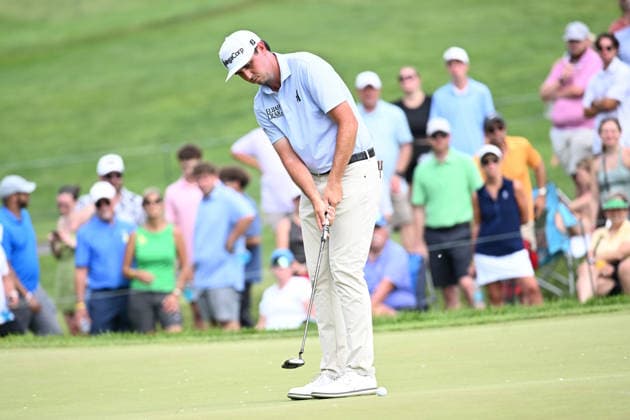 June 7, 2026: J.T. Poston putts on the 9th hole during the final round of the Memorial Tournament in Dublin, Ohio. Cal Media Dublin USA - ZUMAc04_ 20260607_zma_c04_119 Copyright: xBrentxClarkx