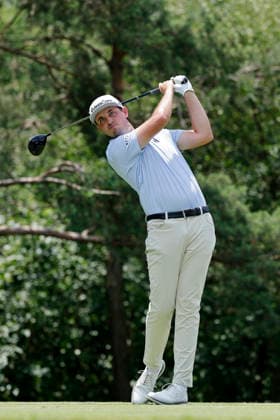 DUBLIN, OH - JUNE 07: J.T. Poston of United States of America hits a tee shot at the second hole during the final round of the Memorial Tournament presented by Workday 2026 on June 07, 2026 at Muirfield Village Golf Club in Dublin, Ohio. (Photo by Joe Robbins Icon Sportswire) GOLF: JUN 07 PGA, Golf Herren the Memorial Tournament presented by Workday EDITORIAL USE ONLY Icon5732606070014