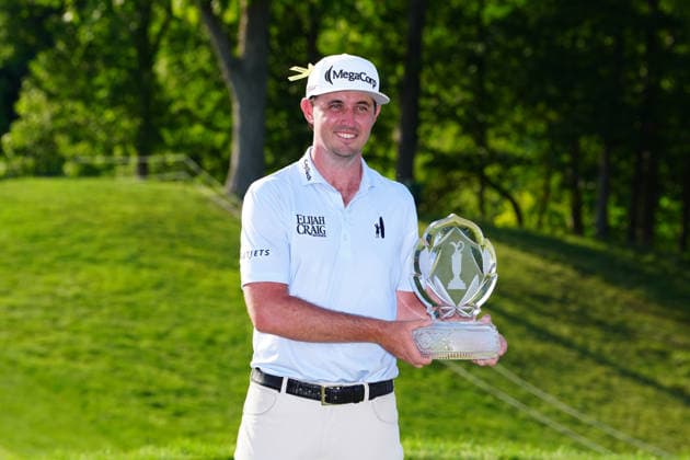 DUBLIN, OH - JUNE 07: PGA, Golf Herren golfer J.T. Poston poses with the trophy on June 7, 2026 after winning the Memorial Tournament presented by Workday at Muirfield Village Golf Club in Dublin, Ohio. (Photo by Brian Spurlock Icon Sportswire) GOLF: JUN 07 PGA the Memorial Tournament presented by Workday EDITORIAL USE ONLY Icon26060727