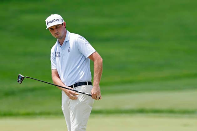 DUBLIN, OH - JUNE 07: J.T. Poston of United States of America reacts after missing a putt at the first hole during the final round of the Memorial Tournament presented by Workday 2026 on June 07, 2026 at Muirfield Village Golf Club in Dublin, Ohio. (Photo by Joe Robbins Icon Sportswire) GOLF: JUN 07 PGA, Golf Herren the Memorial Tournament presented by Workday EDITORIAL USE ONLY Icon5732606070164