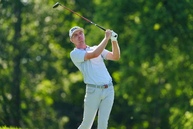DUBLIN, OH - JUNE 07: PGA, Golf Herren player Ryan Gerard plays his tee shot on the 18th hole on June 7, 2026 during the final round of the Memorial Tournament presented by Workday at Muirfield Village Golf Club in Dublin, Ohio. (Photo by Brian Spurlock Icon Sportswire) GOLF: JUN 07 PGA the Memorial Tournament presented by Workday EDITORIAL USE ONLY Icon26060752