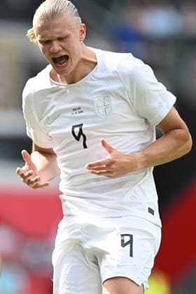 June 7, 2026, Harrison, New Jersey, USA: Norway forward ERLING HAALAND (9) in action during the Road to 26 International Friendly, Länderspiel, Nationalmannschaft match at Sports Illustrated Stadium in Harrison New Jersey Norway draws with Morocco 1 to 1 Harrison USA - ZUMAa301 20260607_aaf_a301_019 Copyright: xBrooksxVonxArxx