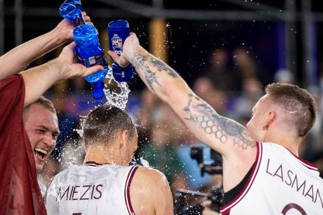 FIBA 3x3 World Cup Francis Lacis, Nauris Miezis, Karlis Lasmanis during FIBA 3x3 World Cup Final match Latvia vs Germany in Warsaw, Poland, on June 7, 2026 Warsaw Poland  Copyright: xFotoxOlimpikx originalFilename:jastrzebowski-fiba3x3w260607_npKio.jpg