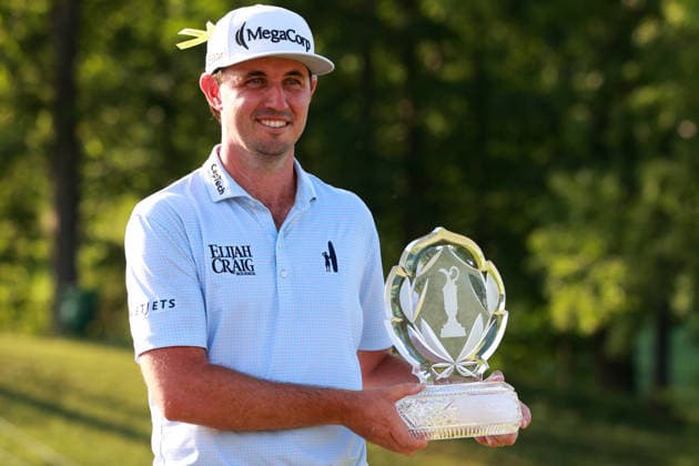 Memorial Tournament presented by Workday DUBLIN, OH - JUNE 07: J.T. Poston of Hickory, North Carolina holds the trophy after winning in a playoff during the final round of the Memorial Tournament presented by Workday at Muirfield Village Golf Club on June 7, 2026 in Dublin, Ohio. Dublin Ohio United States  Copyright: xAmyxLemusx originalFilename:lemus-memorial260607_npLoj.jpg
