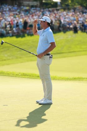 The Memorial Tournament DUBLIN, OHIO - JUNE 07: J.T. Poston reacts to his winniong putt on the 18th gree on a second playoff hole during the final round of The Memorial Tournament presented by Workday at Muirfield Village Golf Club in Dublin, Ohio, USA on Sunday, June 7, 2026. Dublin Ohio United States  Copyright: xJorgexLemusx originalFilename:lemus-thememor260607_np8wh.jpg