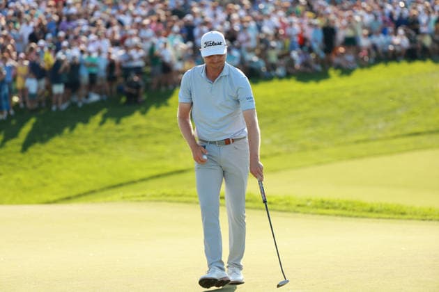The Memorial Tournament DUBLIN, OHIO - JUNE 07: Ryan Gerard reacts to his putt on the 18th green on a second playoff hole during the final round of The Memorial Tournament presented by Workday at Muirfield Village Golf Club in Dublin, Ohio, USA on Sunday, June 7, 2026. Dublin Ohio United States  Copyright: xJorgexLemusx originalFilename:lemus-thememor260607_np08P.jpg