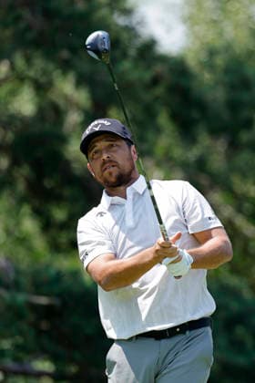 DUBLIN, OH - JUNE 07: Xander Schauffele of United States of America hits a tee shot at the second hole during the final round of the Memorial Tournament presented by Workday 2026 on June 07, 2026 at Muirfield Village Golf Club in Dublin, Ohio. (Photo by Joe Robbins Icon Sportswire) GOLF: JUN 07 PGA, Golf Herren the Memorial Tournament presented by Workday EDITORIAL USE ONLY Icon5732606070374