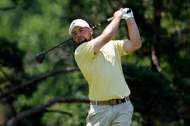 DUBLIN, OH - JUNE 07: Alex Fitzpatrick of England hits a tee shot at the second hole during the final round of the Memorial Tournament presented by Workday 2026 on June 07, 2026 at Muirfield Village Golf Club in Dublin, Ohio. (Photo by Joe Robbins Icon Sportswire) GOLF: JUN 07 PGA, Golf Herren the Memorial Tournament presented by Workday EDITORIAL USE ONLY Icon5732606070384
