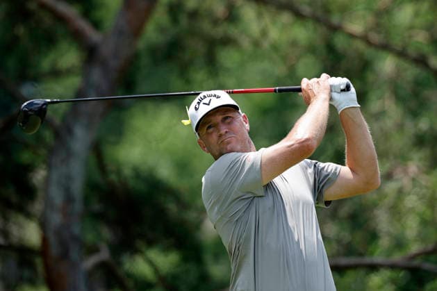 DUBLIN, OH - JUNE 07: Alex NorÃ n of Sweden hits a tee shot at the second hole during the final round of the Memorial Tournament presented by Workday 2026 on June 07, 2026 at Muirfield Village Golf Club in Dublin, Ohio. (Photo by Joe Robbins Icon Sportswire) GOLF: JUN 07 PGA, Golf Herren the Memorial Tournament presented by Workday EDITORIAL USE ONLY Icon5732606070504