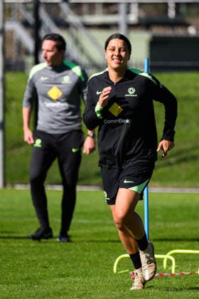 SOCCER MATILDAS TRAINING, Sam Kerr during a Matildas training session at Sky Park, in Sydney, Monday, June 8, 2026. ( NO ARCHIVING SYDNEY NEW SOUTH WALES AUSTRALIA  Copyright: xBIANCAxDExMARCHIx 20260608179534986700