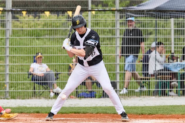 Deutsche Baseball Liga (DBL), München-Haar Disciples vs Stuttgart Reds, Haar Disciples, Stuttgart Reds, 2026-06-07 in München-Haar (Ballpark Eglfing) BROSKE Moritz (München-Haar Disciples First Baseman, Third Baseman Nr87-HAA87) sportworld München-Haar Ballpark Eglfing Bayern Deutschland