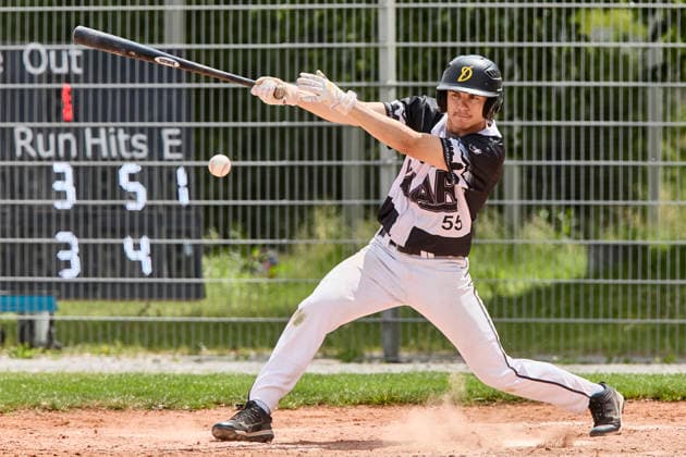 Deutsche Baseball Liga (DBL), München-Haar Disciples vs Stuttgart Reds, Haar Disciples, Stuttgart Reds, 2026-06-07 in München-Haar (Ballpark Eglfing) WEINSTEIGER Simon (München-Haar Disciples Right Fielder, Pitcher Nr55-HAA55) sportworld München-Haar Ballpark Eglfing Bayern Deutschland