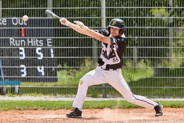 Deutsche Baseball Liga (DBL), München-Haar Disciples vs Stuttgart Reds, Haar Disciples, Stuttgart Reds, 2026-06-07 in München-Haar (Ballpark Eglfing) WEINSTEIGER Simon (München-Haar Disciples Right Fielder, Pitcher Nr55-HAA55) sportworld München-Haar Ballpark Eglfing Bayern Deutschland