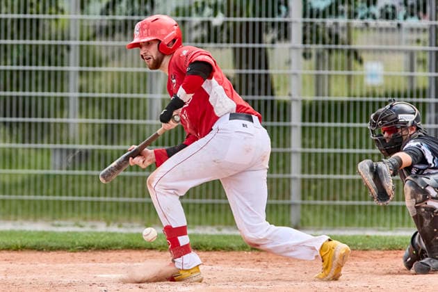 Deutsche Baseball Liga (DBL), München-Haar Disciples vs Stuttgart Reds, Haar Disciples, Stuttgart Reds, 2026-06-07 in München-Haar (Ballpark Eglfing) WITT Yannick (Stuttgart Reds Catcher, Shortstop Nr6-STG6) sportworld München-Haar Ballpark Eglfing Bayern Deutschland