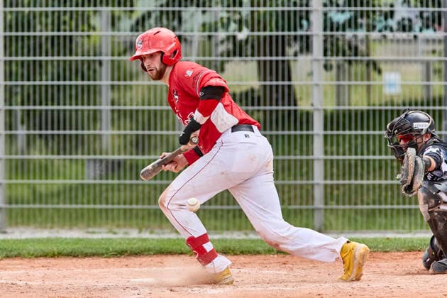 Deutsche Baseball Liga (DBL), München-Haar Disciples vs Stuttgart Reds, Haar Disciples, Stuttgart Reds, 2026-06-07 in München-Haar (Ballpark Eglfing) WITT Yannick (Stuttgart Reds Catcher, Shortstop Nr6-STG6) sportworld München-Haar Ballpark Eglfing Bayern Deutschland