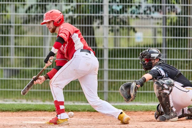 Deutsche Baseball Liga (DBL), München-Haar Disciples vs Stuttgart Reds, Haar Disciples, Stuttgart Reds, 2026-06-07 in München-Haar (Ballpark Eglfing) WITT Yannick (Stuttgart Reds Catcher, Shortstop Nr6-STG6) sportworld München-Haar Ballpark Eglfing Bayern Deutschland