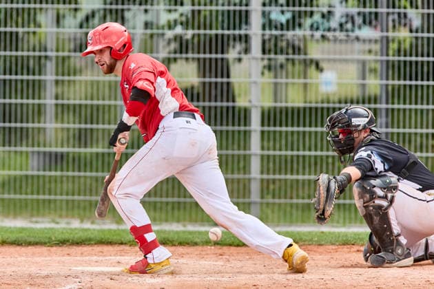 Deutsche Baseball Liga (DBL), München-Haar Disciples vs Stuttgart Reds, Haar Disciples, Stuttgart Reds, 2026-06-07 in München-Haar (Ballpark Eglfing) WITT Yannick (Stuttgart Reds Catcher, Shortstop Nr6-STG6) sportworld München-Haar Ballpark Eglfing Bayern Deutschland