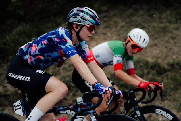 Giro Women Picture by Thomas Maheux SWpix.com 07 06 2026 - Cycling - Giro Women - Stage 9 - Saluzzo - Saluzzo Niedermaier Antonia, CANYON SRAM Saluzzo Italy Copyright: x xThomasxMaheuxxviaxSWpix.comx(t axPhotographyxHubxLtd)xThomasxMaheux SWpix.comx SWP-3197