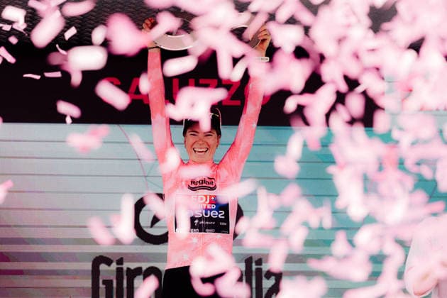 Giro Women Picture by Thomas Maheux SWpix.com 07 06 2026 - Cycling - Giro Women - Stage 9 - Saluzzo - Saluzzo Vollering Demi, FDJ United Suez Saluzzo Italy Copyright: x xThomasxMaheuxxviaxSWpix.comx(t axPhotographyxHubxLtd)xThomasxMaheux SWpix.comx SWP-3197