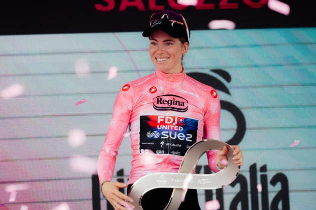 Giro Women Picture by Thomas Maheux SWpix.com 07 06 2026 - Cycling - Giro Women - Stage 9 - Saluzzo - Saluzzo Vollering Demi, FDJ United Suez Saluzzo Italy Copyright: x xThomasxMaheuxxviaxSWpix.comx(t axPhotographyxHubxLtd)xThomasxMaheux SWpix.comx SWP-3197